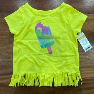 Holographic Popsicle fringe top